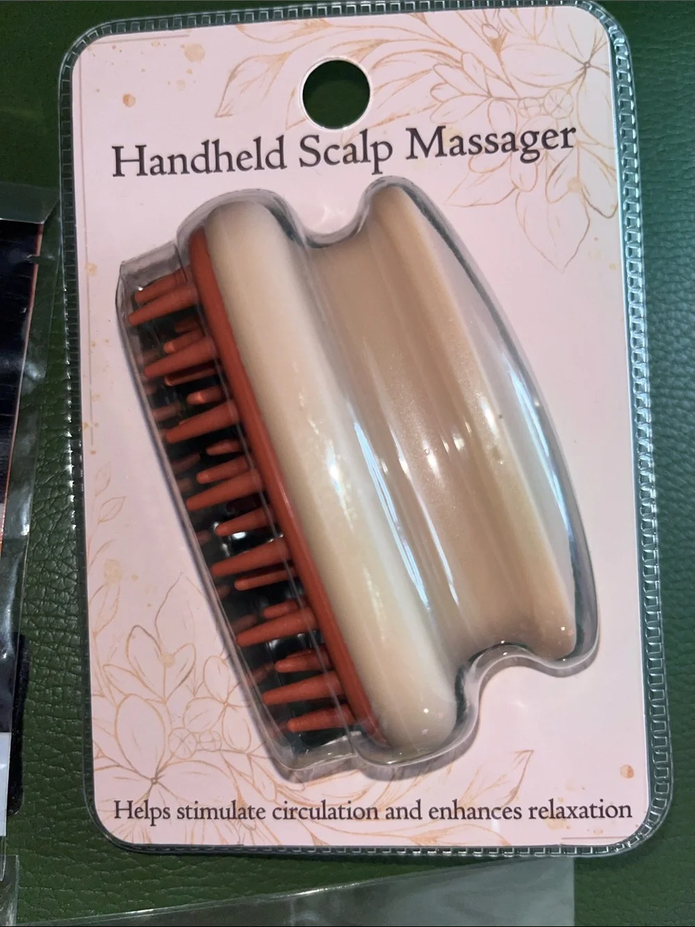 Supreme 3 pack of 2-Pack Red, Coconut oil Shampoo & Tan Handheld Scalp Massager